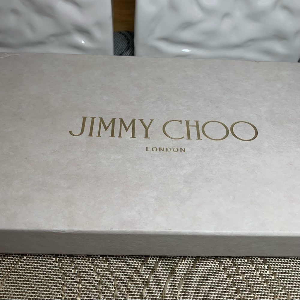 With Box Jimmy Choo Blush and Beige Silk Scarf - Picture 16 of 16